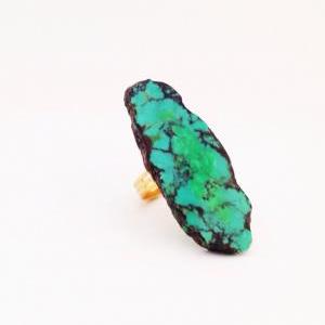 Natural Turquoise Statement Ring