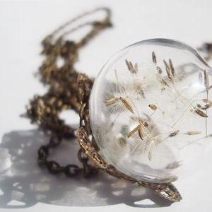 Glass Bubble Wishing Necklace