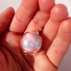 Cotton Candy Glass Bubble Necklace